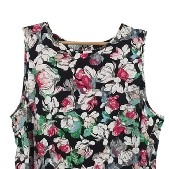 BCBG Maxazria NWT Flowy High-Low Sleeveless Floral Top - Picture 4 of 10